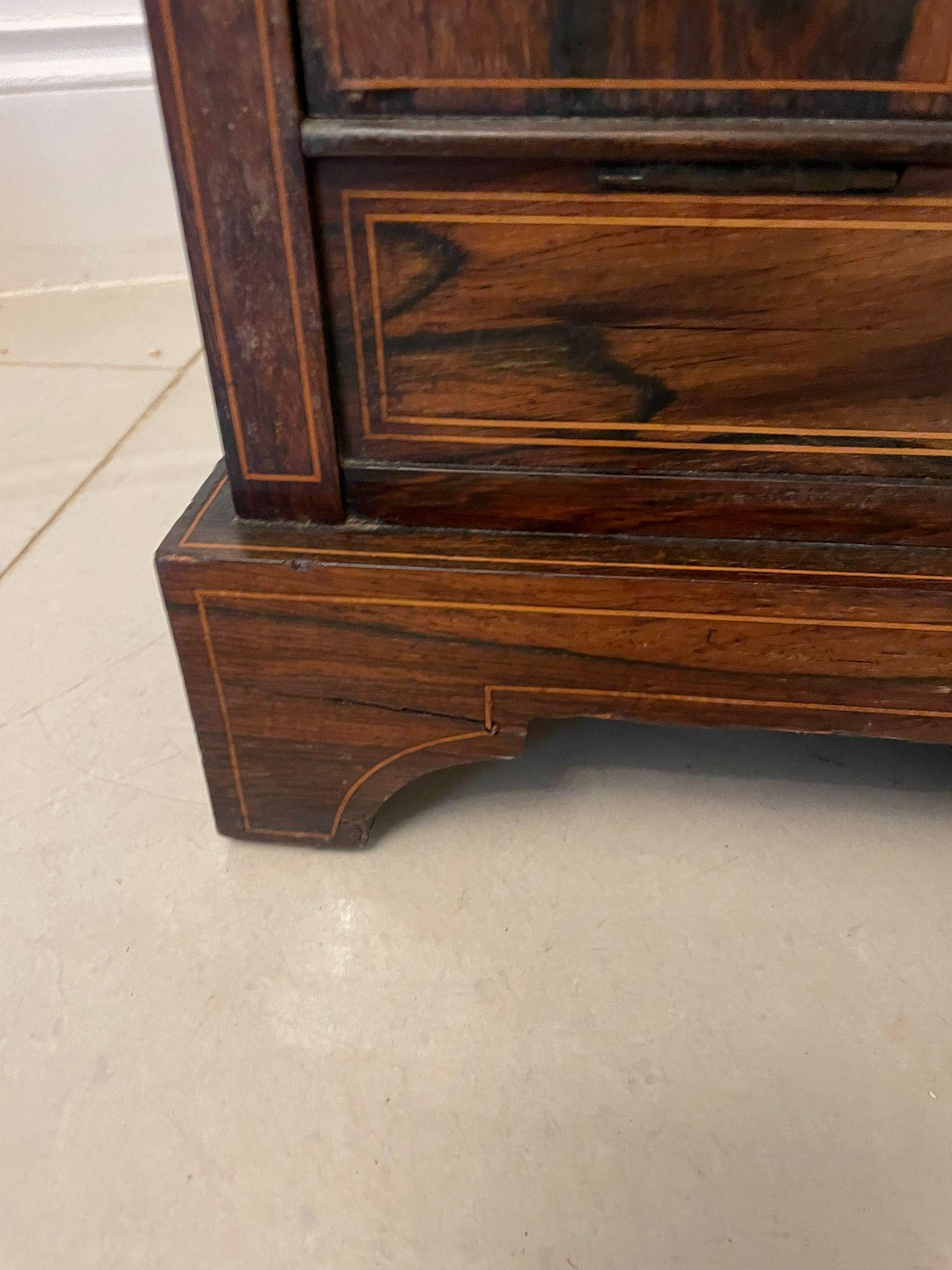 20th Century Antique Edwardian Quality Rosewood Inlaid Side Cabinet For Sale