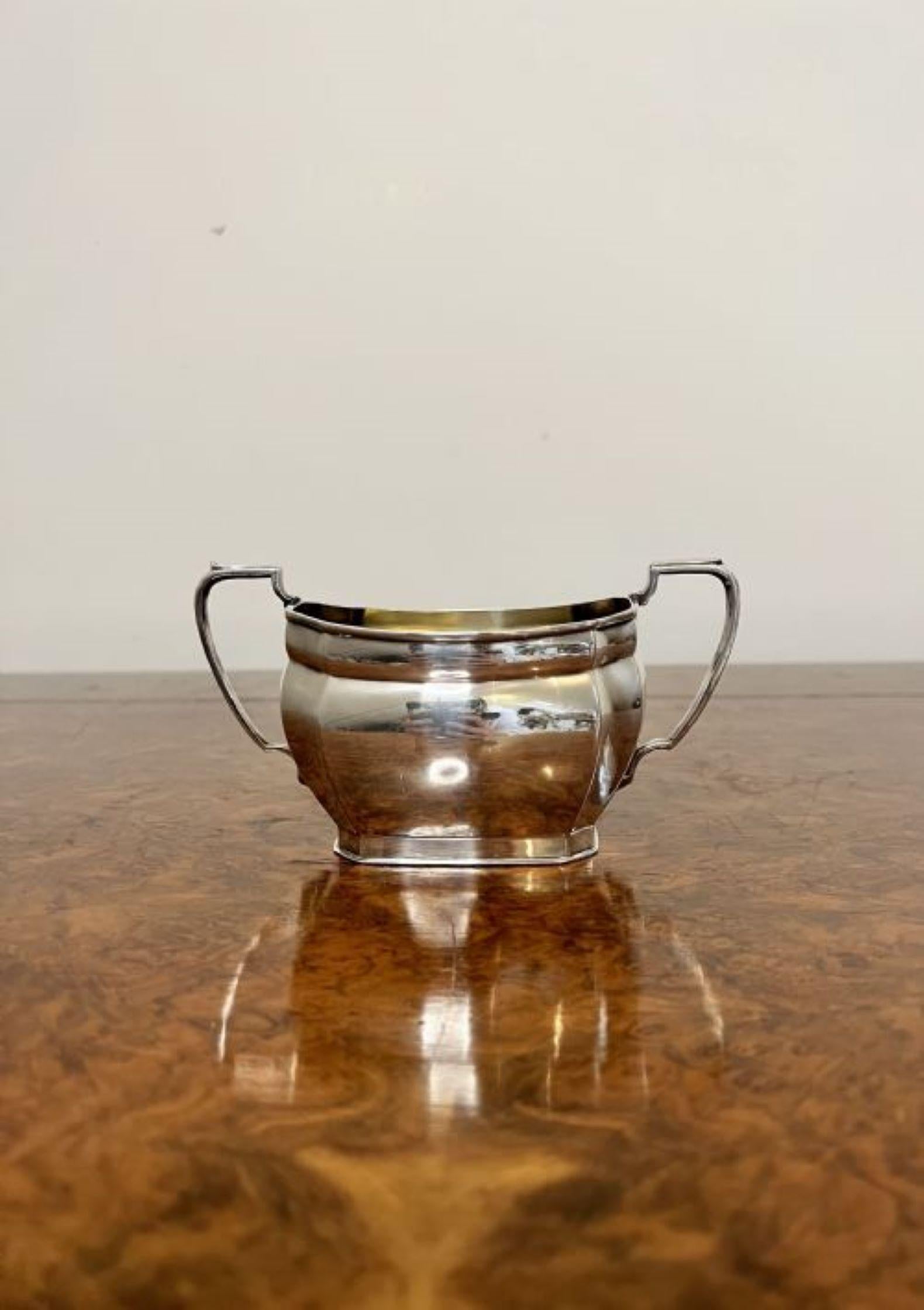Antique Edwardian quality silver plated four piece tea set For Sale 1