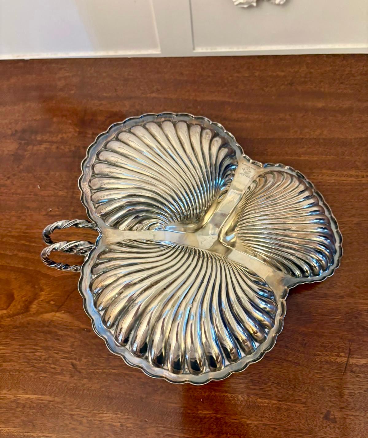 Antike versilberte Servierschale in edwardianischer Qualität von Mappin & Webb (Edwardian) im Angebot