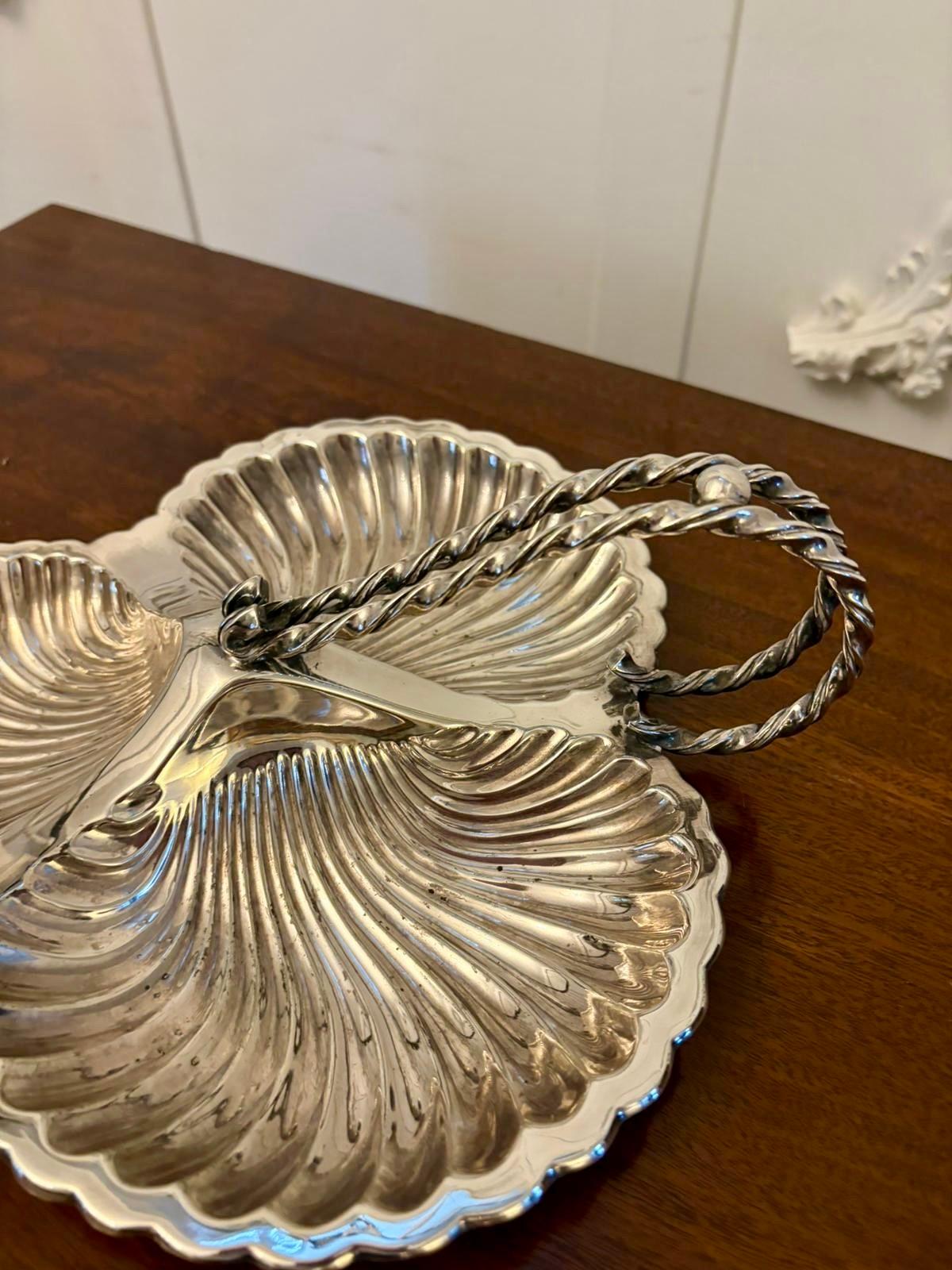 Antike versilberte Servierschale in edwardianischer Qualität von Mappin & Webb im Zustand „Gut“ im Angebot in Suffolk, GB