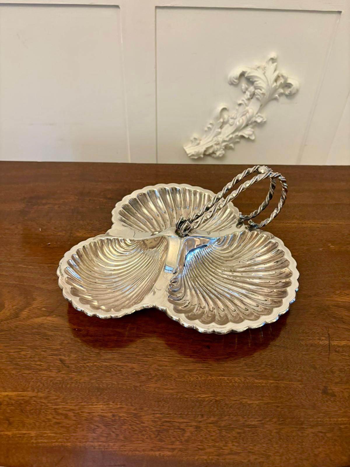Antike versilberte Servierschale in edwardianischer Qualität von Mappin & Webb (20. Jahrhundert) im Angebot