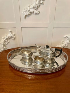Antique Edwardian Quality Silver Plated Tea Set Stamped Goldsmiths & Silversmith