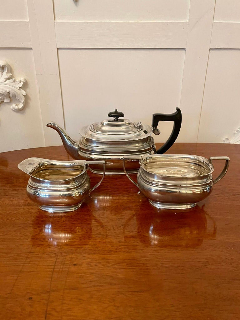 Antique Edwardian Quality Silver Plated Tea Set Stamped Goldsmiths and
