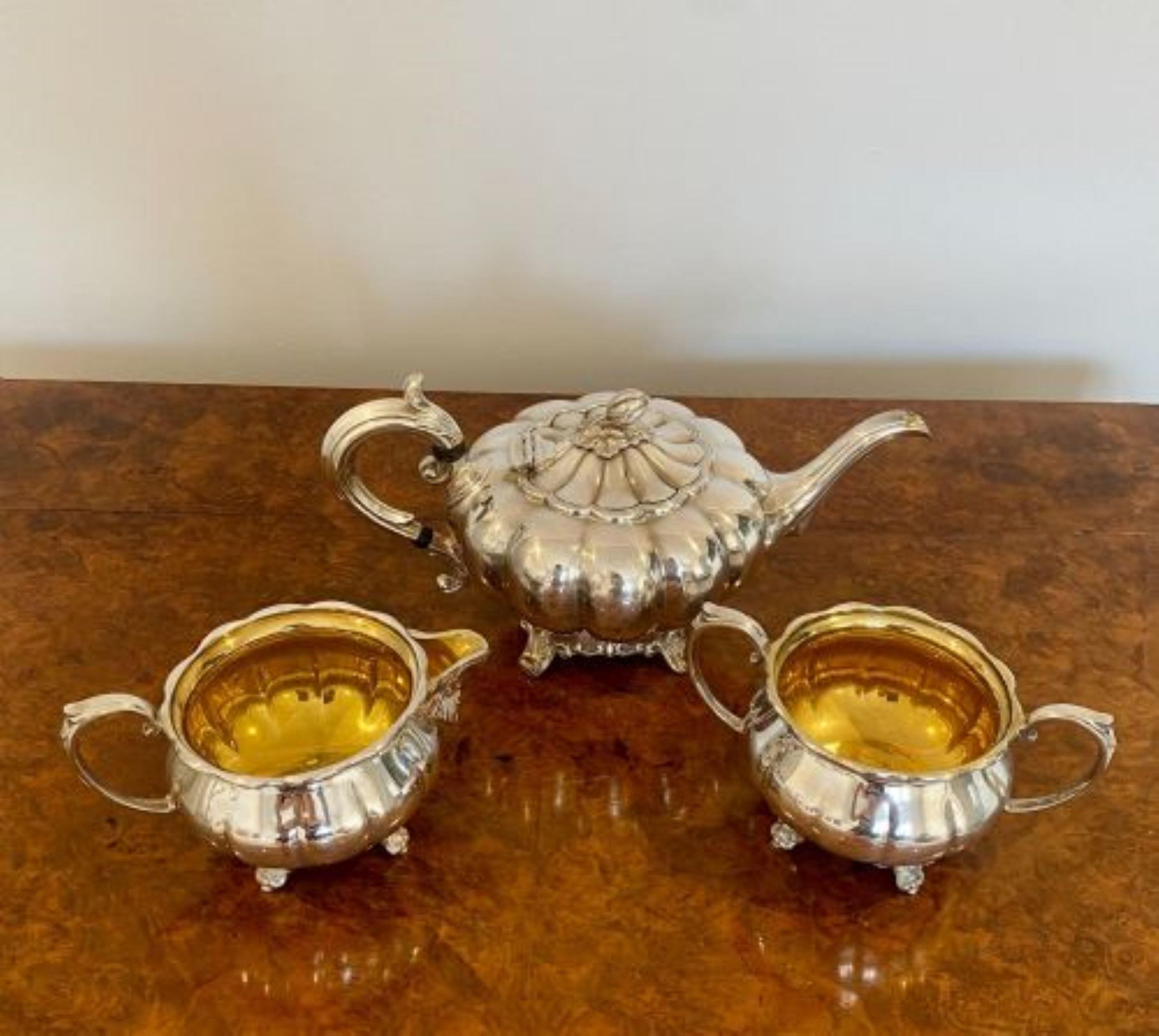 silver on copper tea set markings