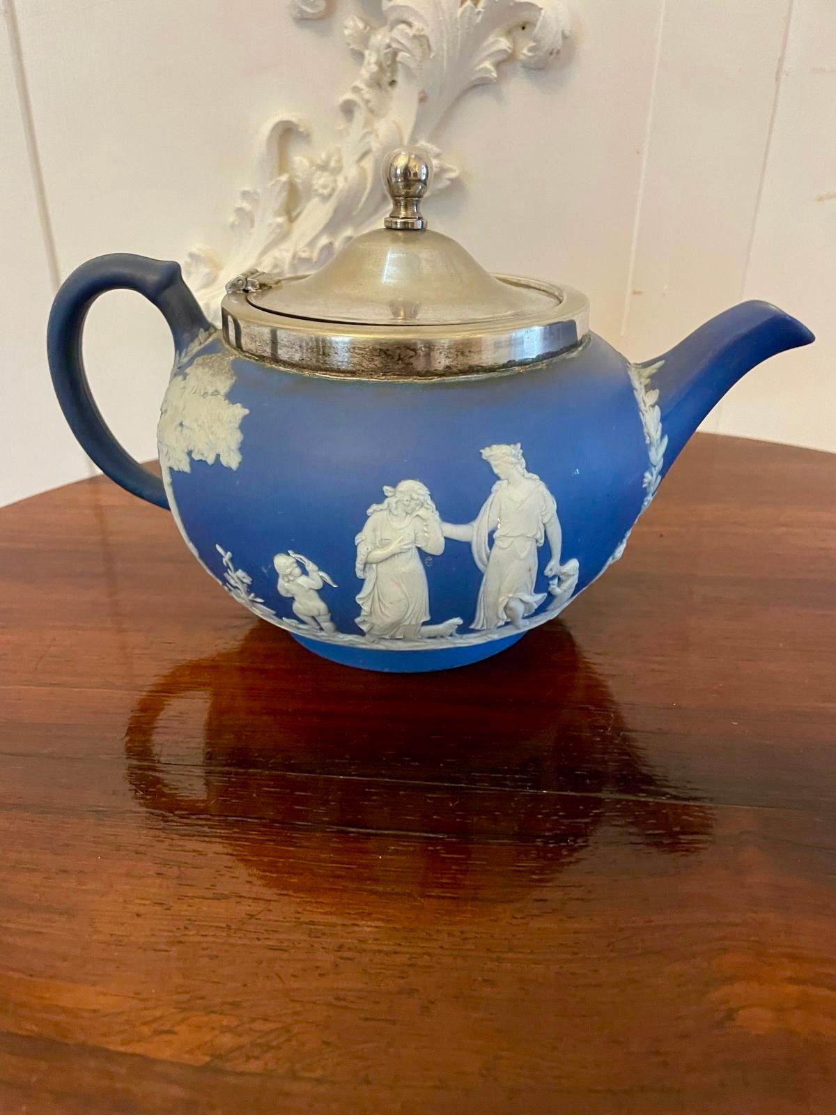 wedgwood teapot jasperware