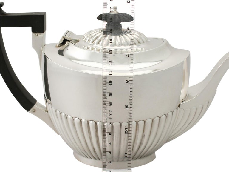 Antique Edwardian Queen Anne Style Sterling Silver Teapot at 1stDibs