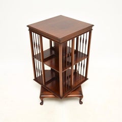 Antique Edwardian Revolving Bookcase