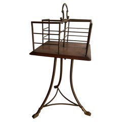 Bibliothèque tournante ancienne de style édouardien