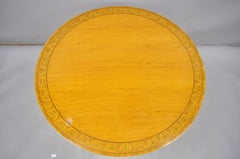 Antique Edwardian Satinwood Inlaid Round Banded Center Breakfast Table