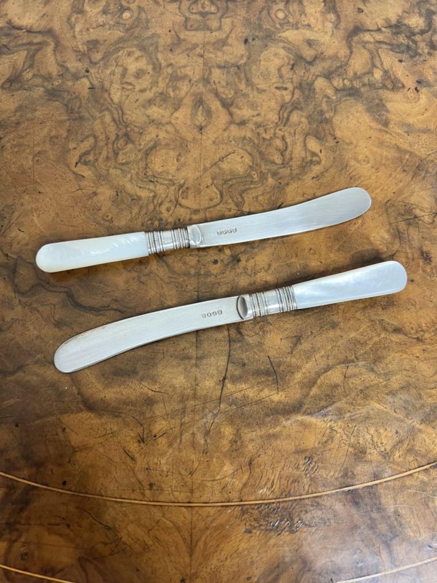 20th Century Antique Edwardian set of six butter knives  For Sale