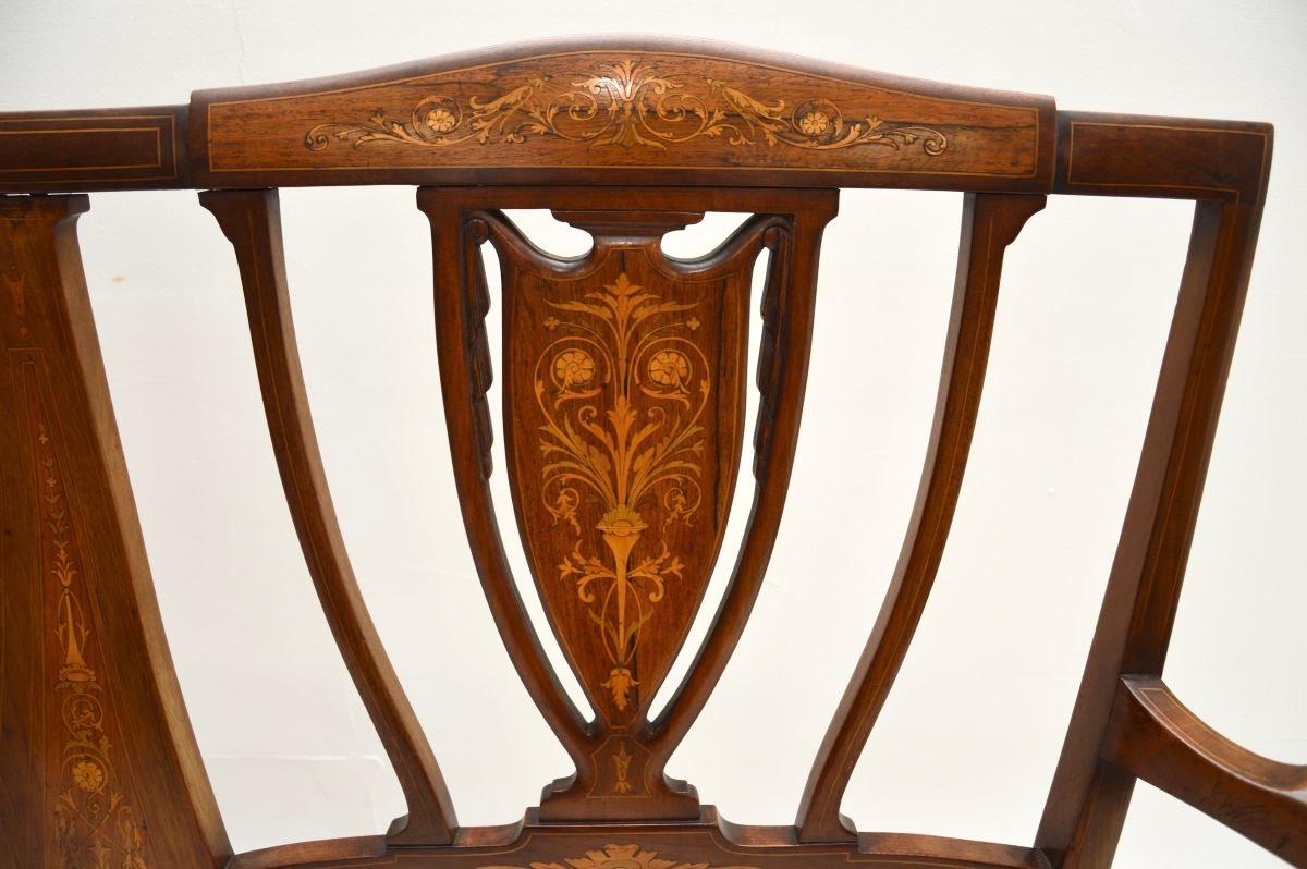 Ancienne banquette Edwardienne en vente 3
