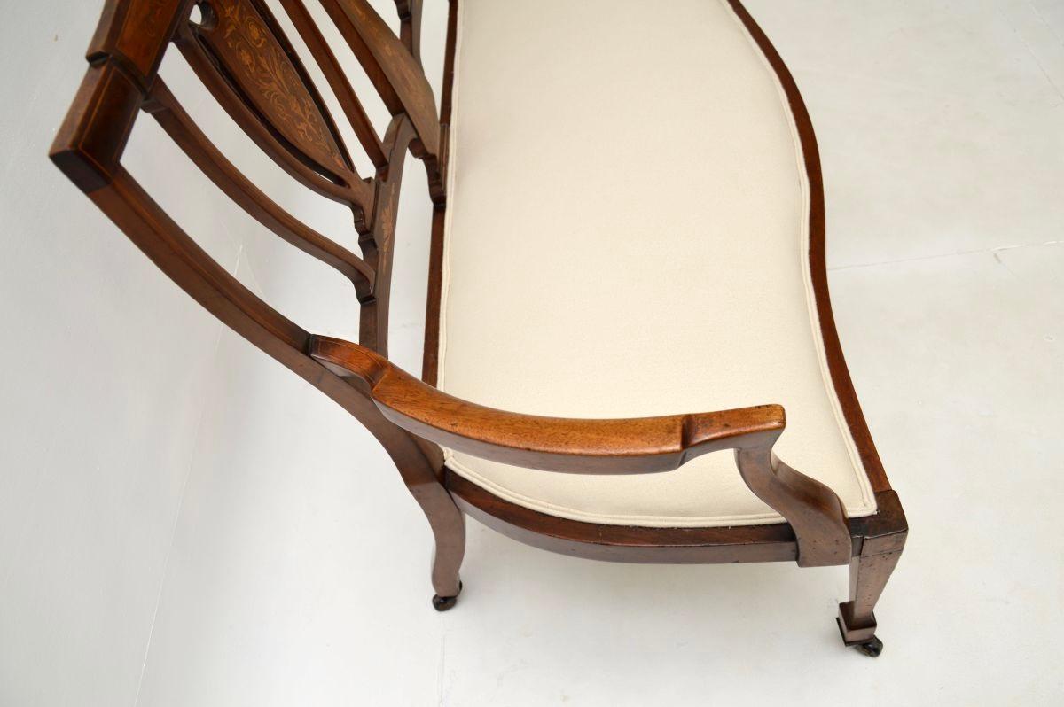 Ancienne banquette Edwardienne en vente 4