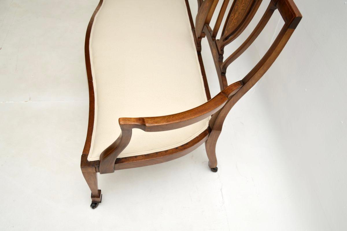 Ancienne banquette Edwardienne en vente 5