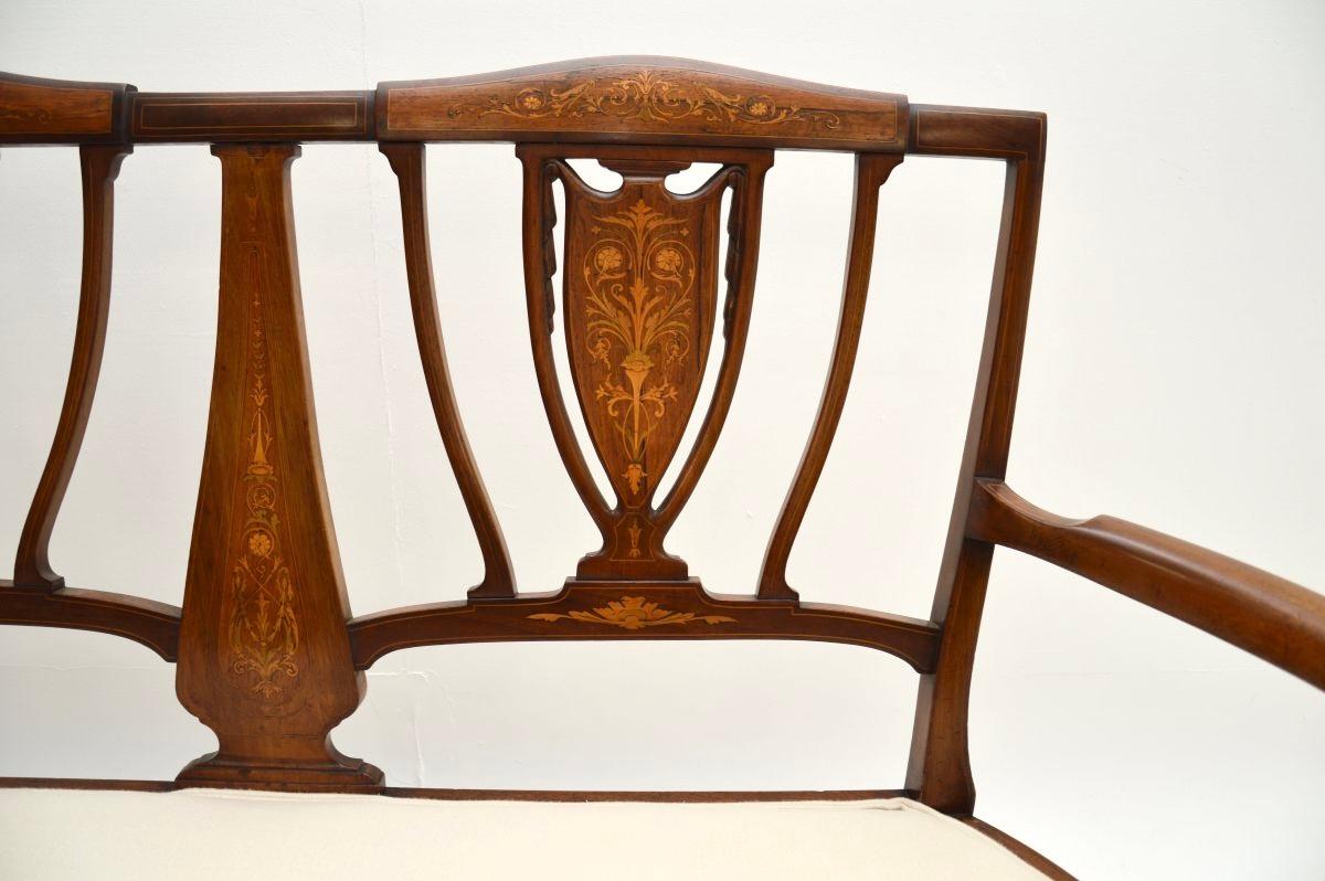 Ancienne banquette Edwardienne en vente 1