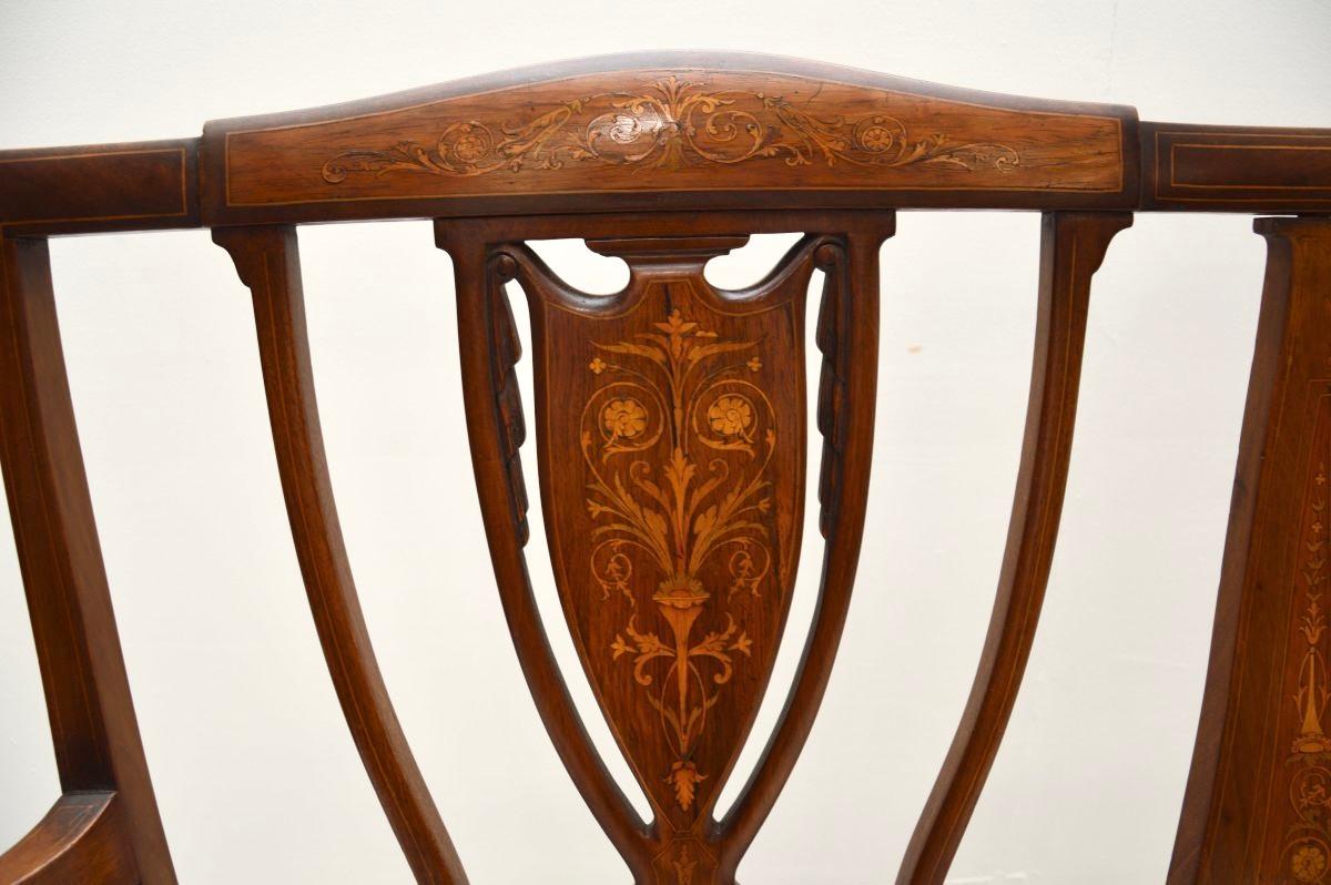 Ancienne banquette Edwardienne en vente 2
