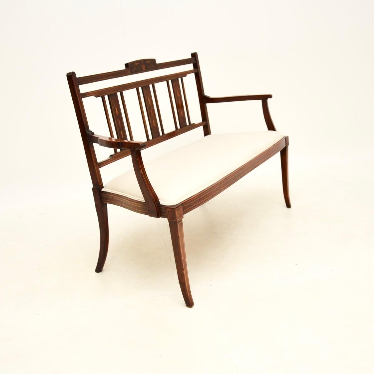 British Antique Edwardian Settee