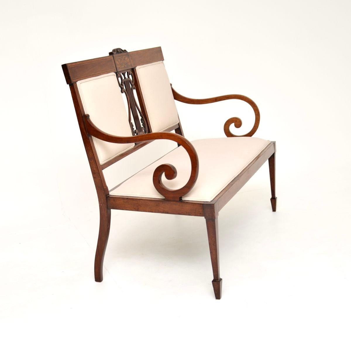 Édouardien Canapé ancien de style édouardien en vente