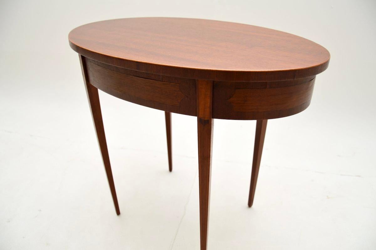 Wood Antique Edwardian Side Table For Sale