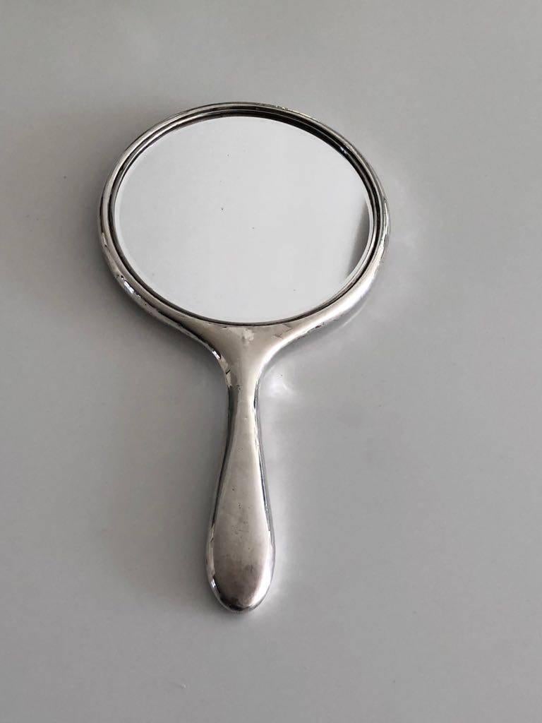 Antique Edwardian Silver Hand Mirror by Henry Matthews at 1stDibs