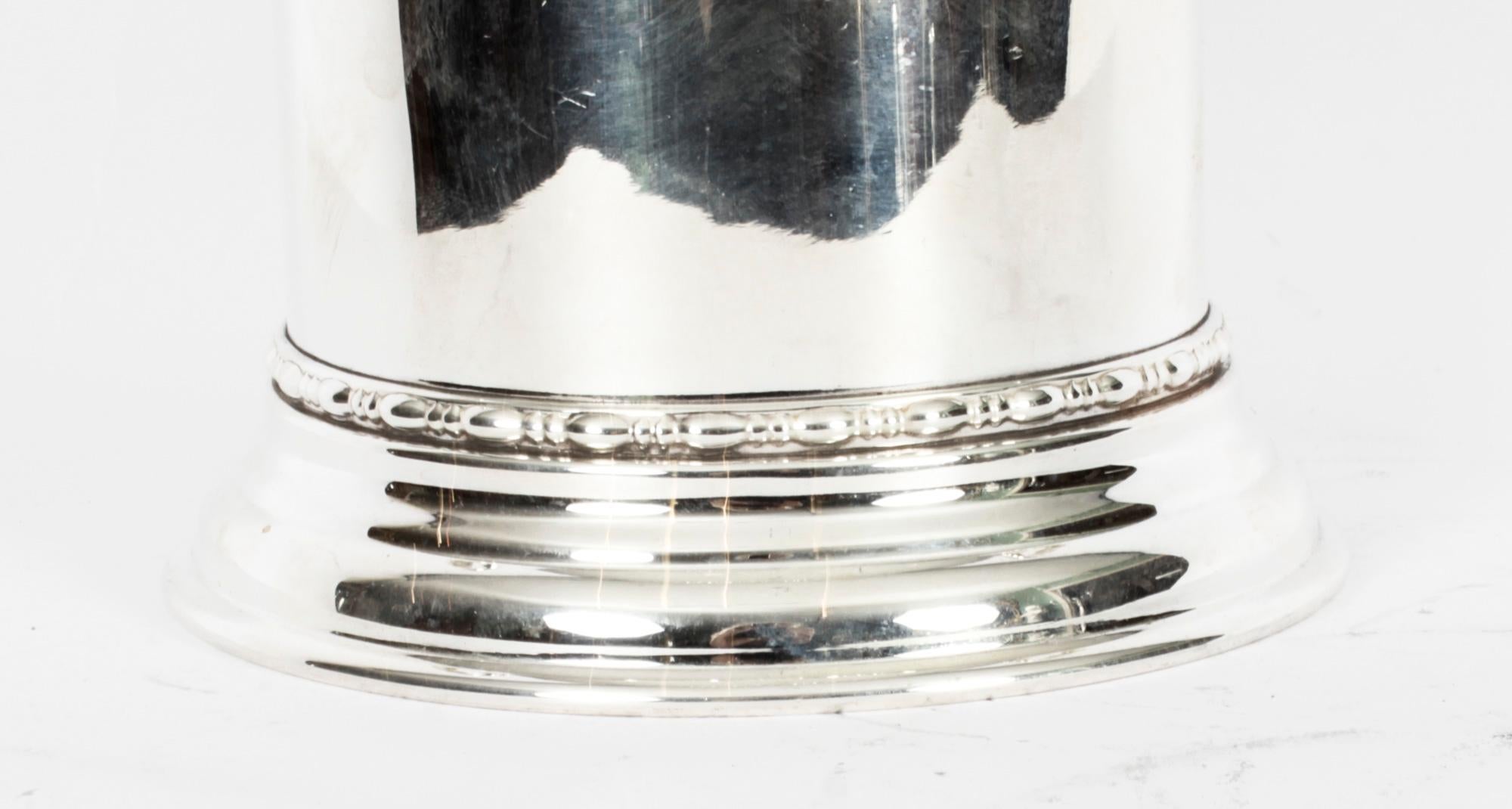 Antique Edwardian Silver Plated Bottle Holder Early 20th Century 3
