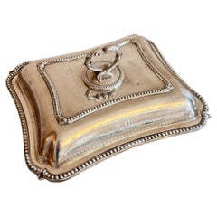 Antique Edwardian silver plated entree dish