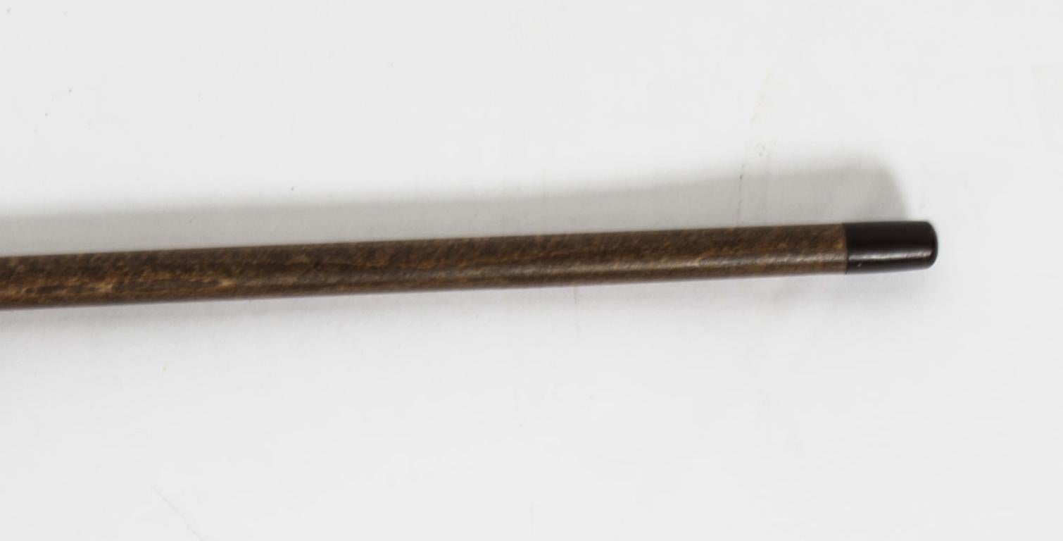Antique Edwardian Silver Plated Malacca Walking Stick Cane, 19th Century 2