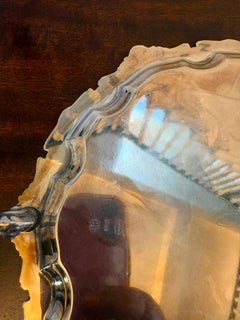 Antique Edwardian Silver Plated Salver Tray