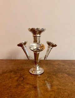 Antique Edwardian silver plated stunning table epergne