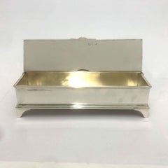 Antico calamaio d'argento del Tesoro edoardiano