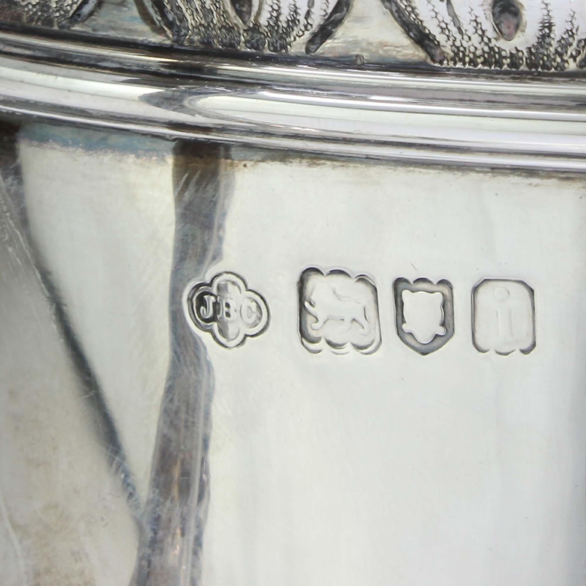 Antique Edwardian Silver Trophy with Two Handles, London, 1904 In Good Condition In Braintree, GB