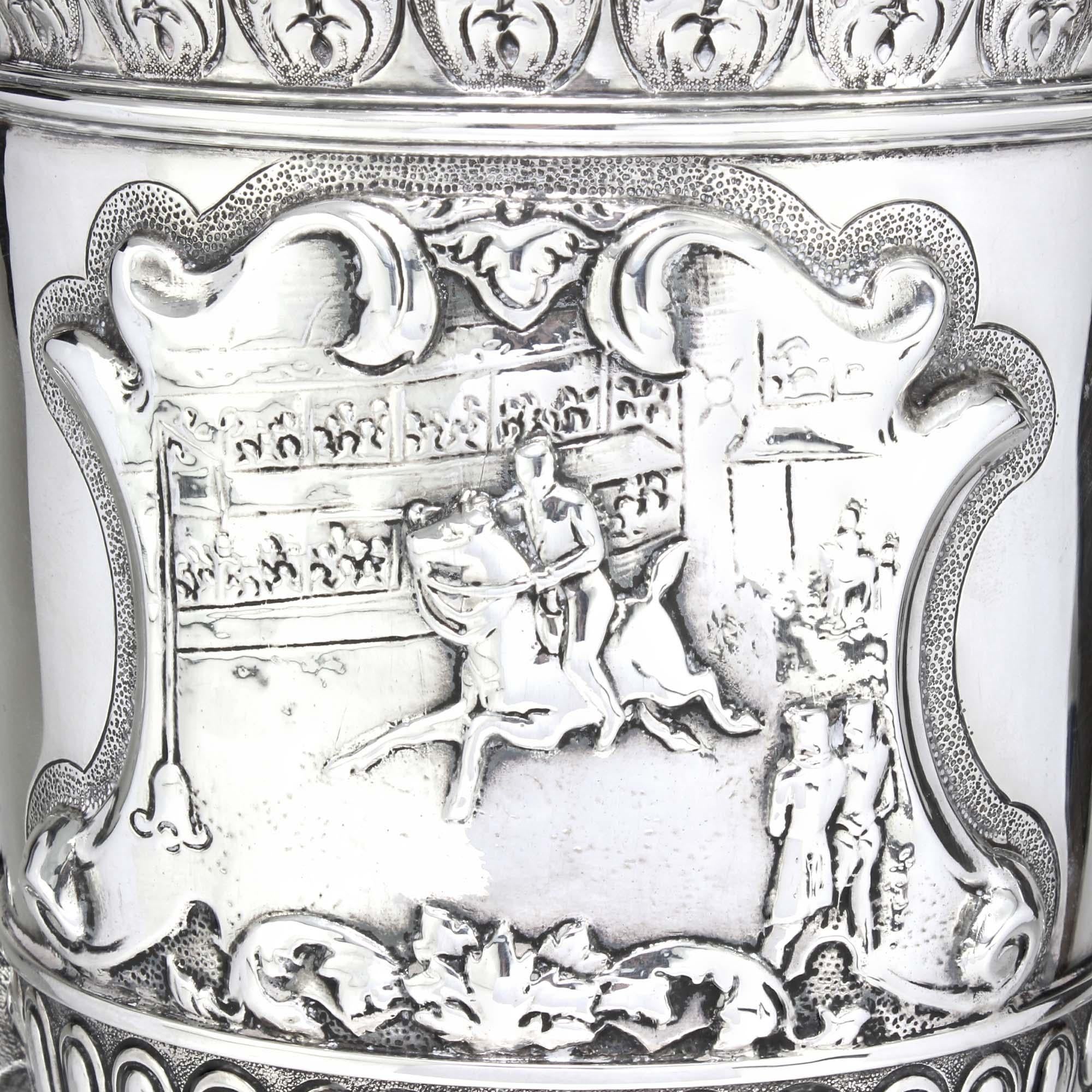 20th Century Antique Edwardian Silver Trophy with Two Handles, London, 1904