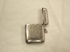 Antique Edwardian Silver Vesta Case Dated 1902, Henry Griffiths and Sons