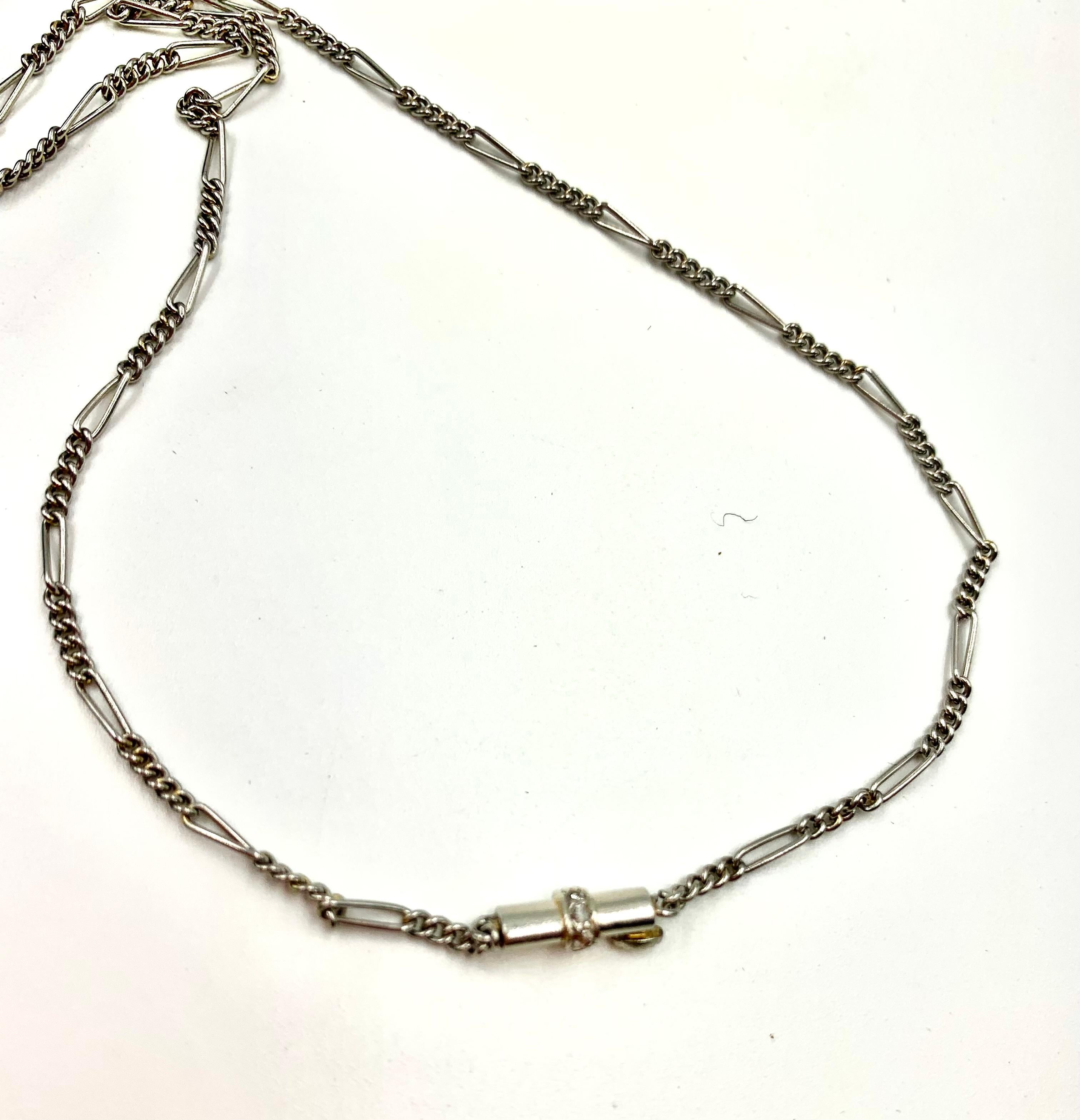 Antico S.J. edoardiano Collana con ciondolo Phillips a forma di cuore e diamante in vendita 11