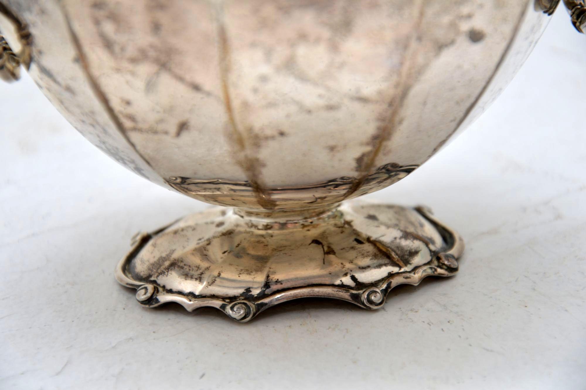 Antique Edwardian Solid Silver Tea Caddy, circa 1912 7