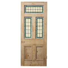 Antique Edwardian Stained Glass Front Door