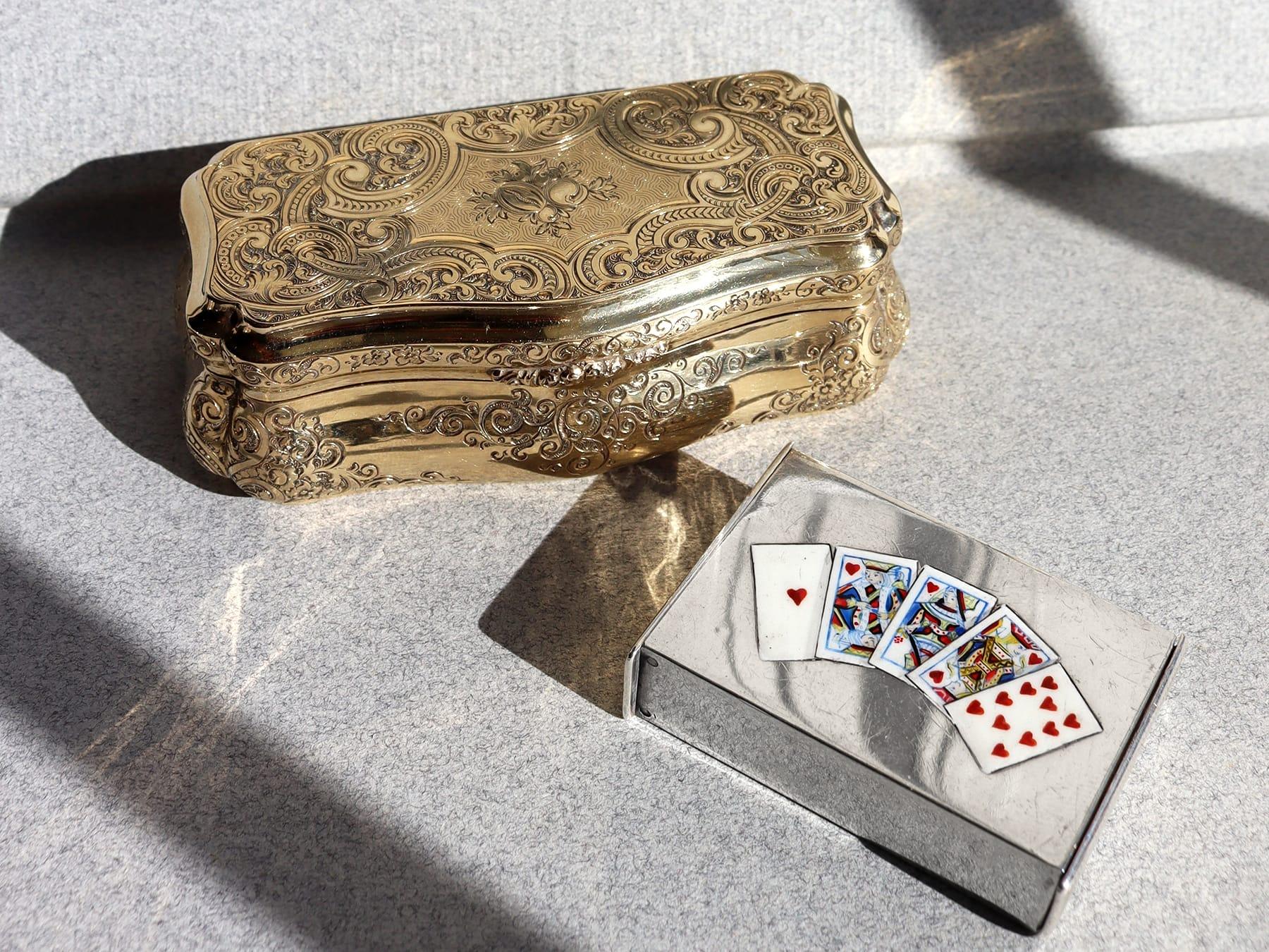 Antique Edwardian Sterling Silver and Enamel Vesta Case (1902) In Excellent Condition In Jesmond, Newcastle Upon Tyne