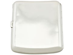 Antique Edwardian Sterling Silver and Erotica Enamel Cigarette Case