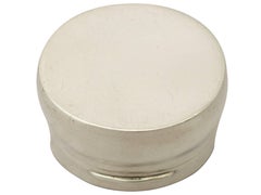 Antique Edwardian Sterling Silver and Hardstone Box By Moss Morris