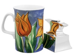 Edwardian Sterling Silver 'Anvil' Inkwell by George Unite & Sons