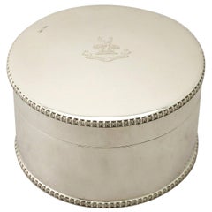 Antique Edwardian Sterling Silver Biscuit Box