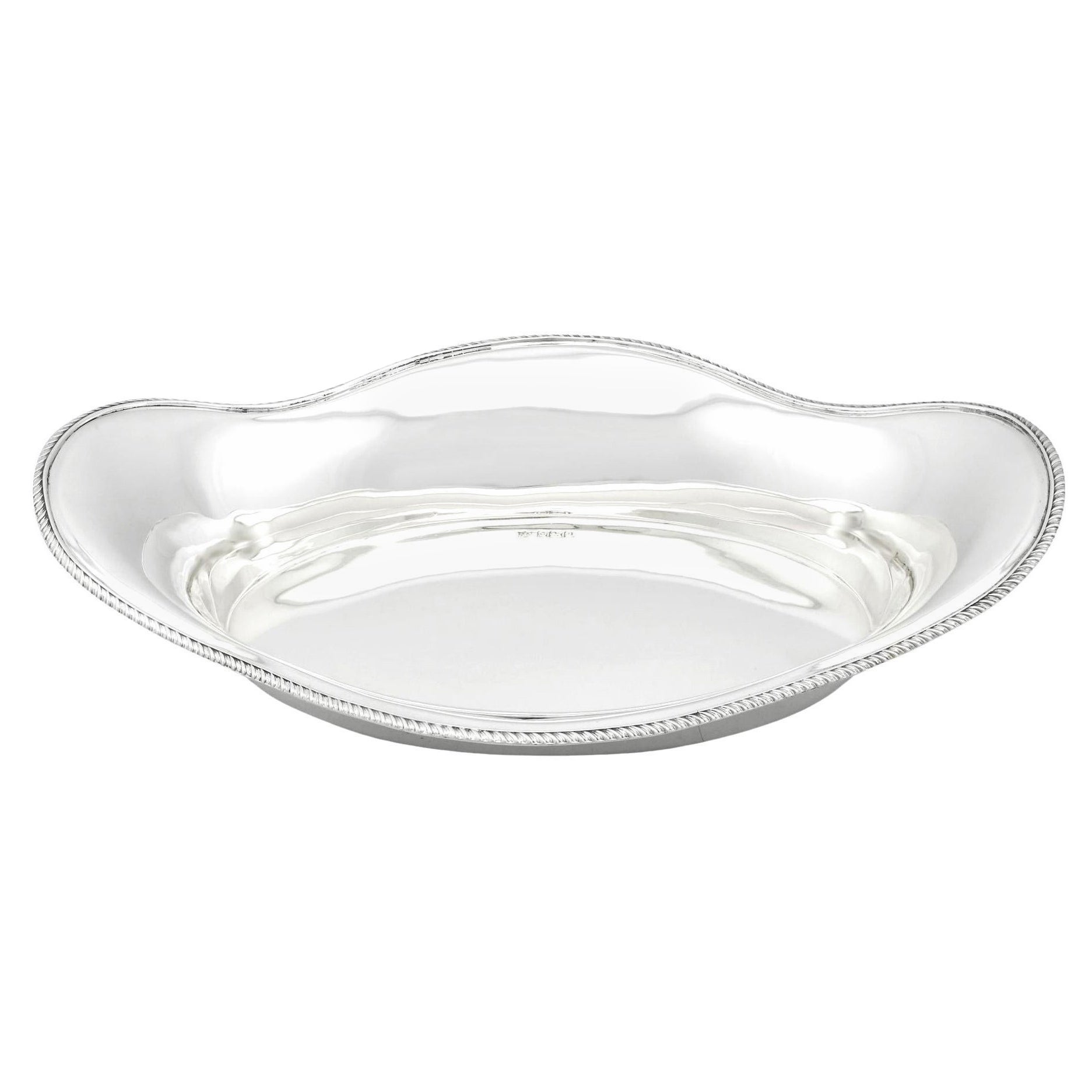 Antico piatto da pane in argento sterling edoardiano