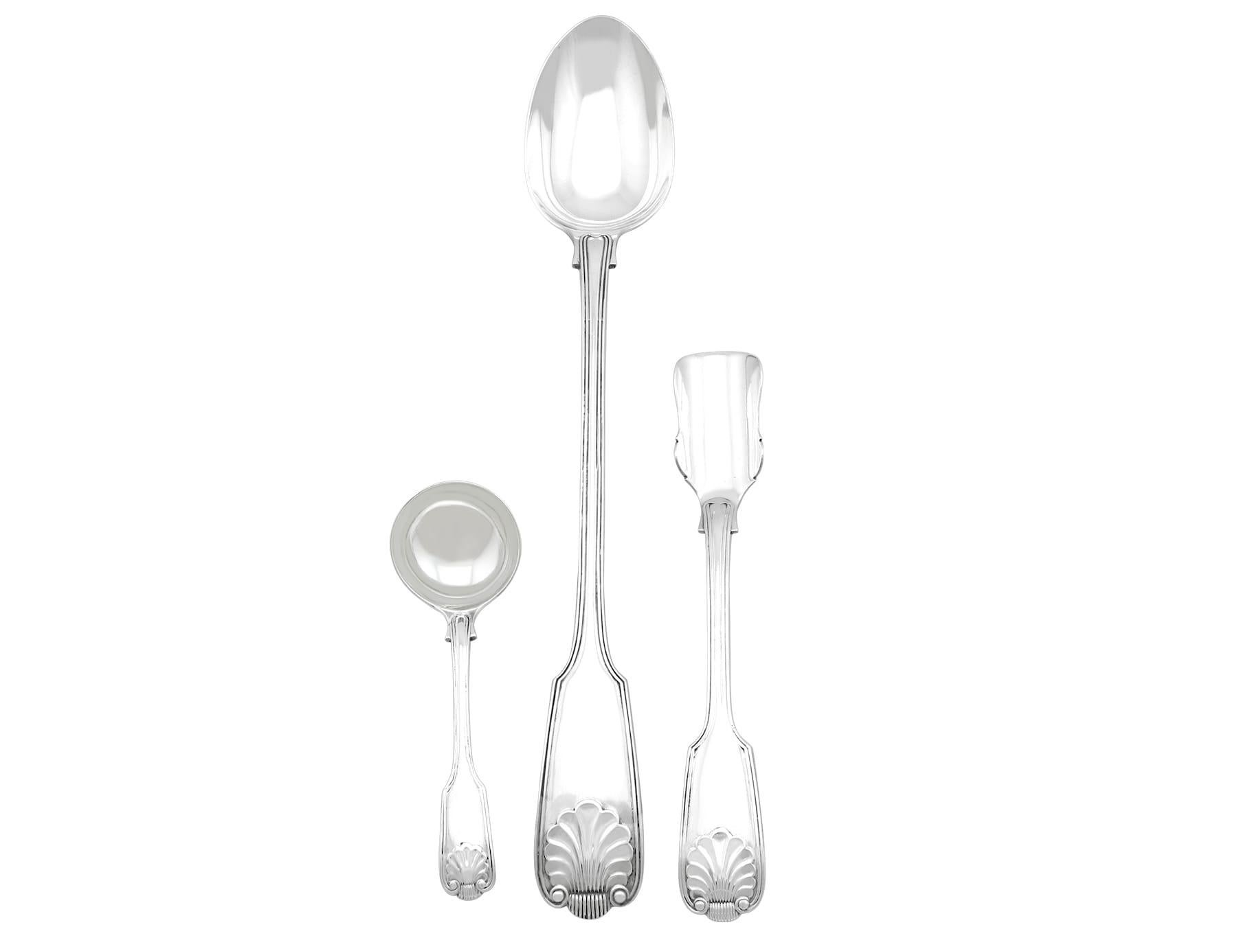 Inizio XX secolo Antica mensa in argento sterling edoardiana di posate (1906) in vendita