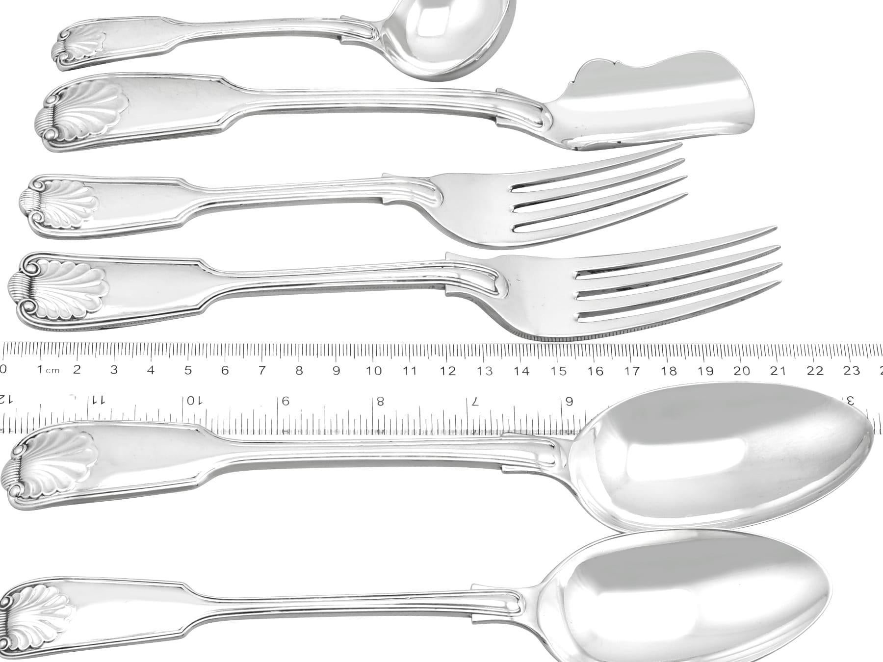 Argento 925 Antica mensa in argento sterling edoardiana di posate (1906) in vendita
