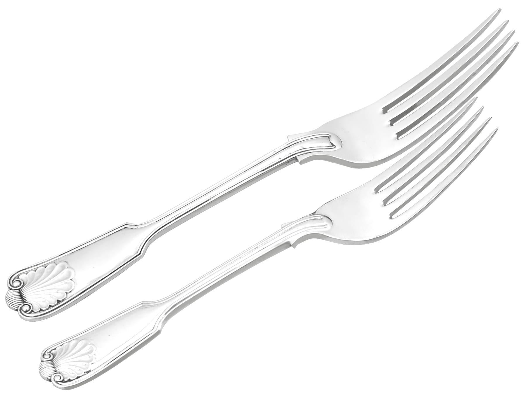 Antica mensa in argento sterling edoardiana di posate (1906) in vendita 1