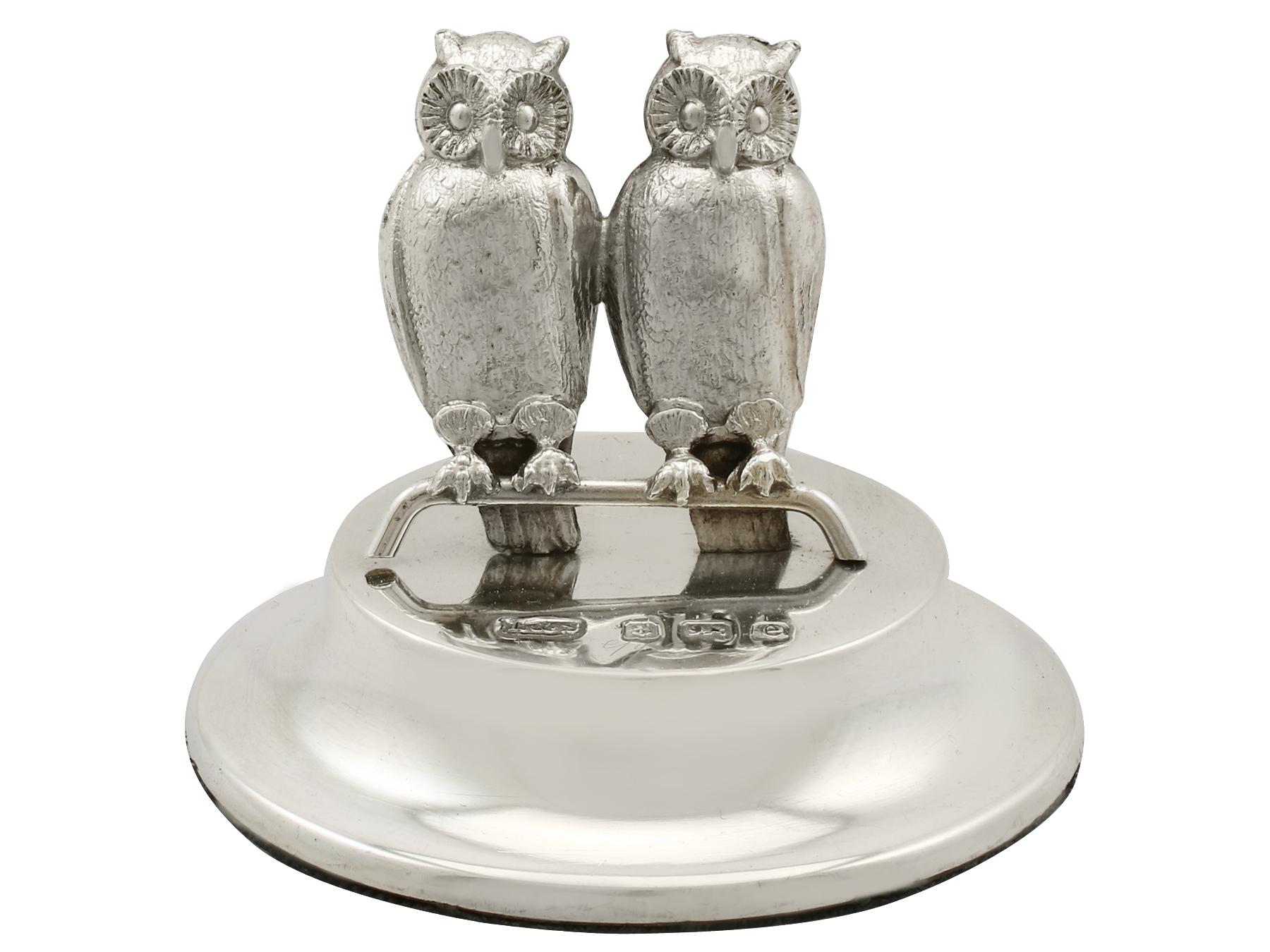Antique Edwardian Sterling Silver Card/Menu Holders In Excellent Condition In Jesmond, Newcastle Upon Tyne