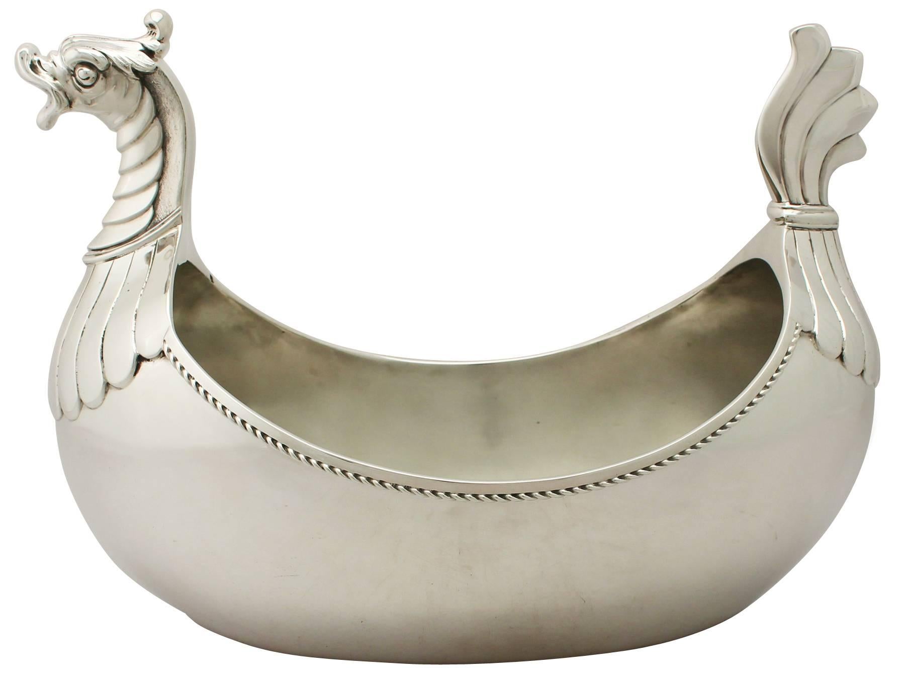 Antique Edwardian Sterling Silver Centrepiece Bowl 1