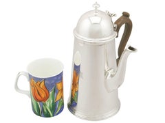 Antique Edwardian Sterling Silver Coffee Pot