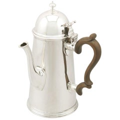 Antique Edwardian Sterling Silver Coffee Pot