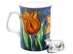 Antique Edwardian Sterling Silver Cow Pill Box (1901)