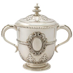 Antique Edwardian Sterling Silver Cup and Cover